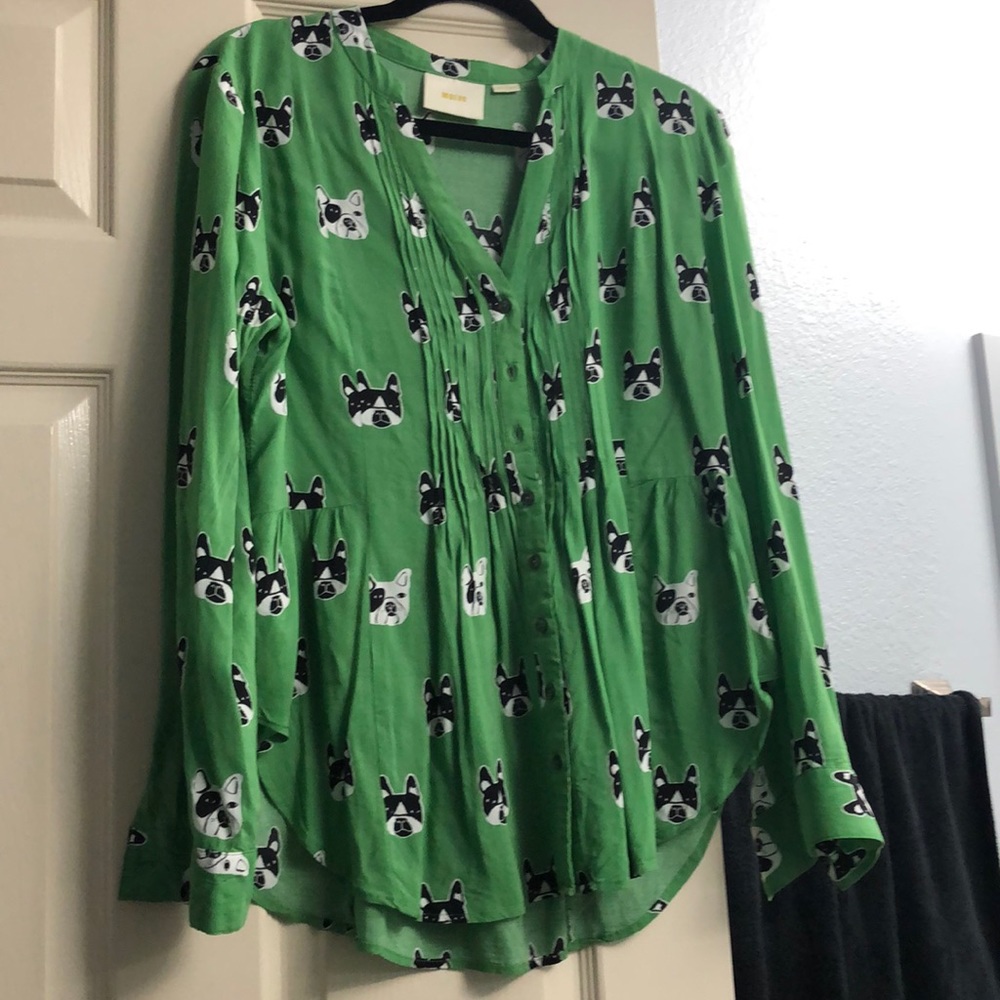 Green Printed Shirt
